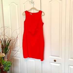 Dark Orange sheath dress, new w/o tags.